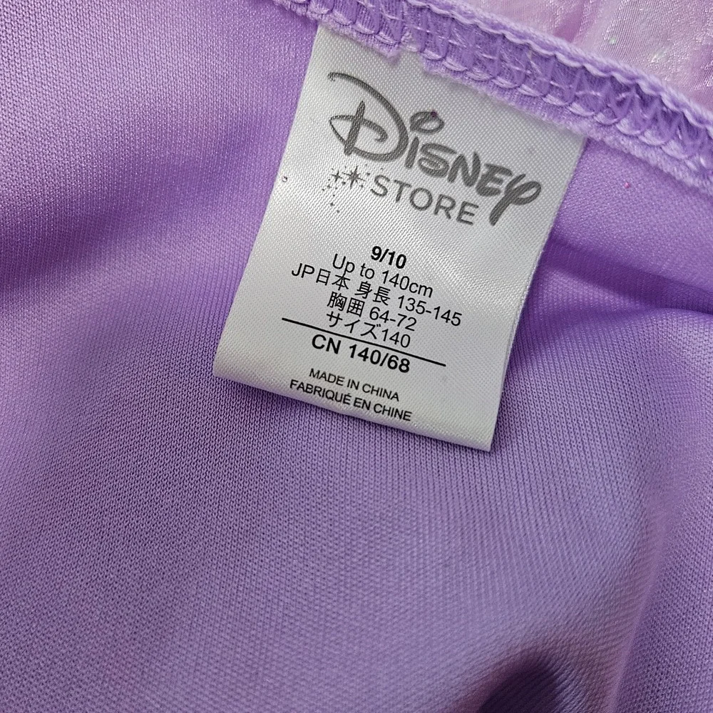 Disney Store Rapunzel Costume Dress Purple Iridescent Tangled Girls 9/10 140cm